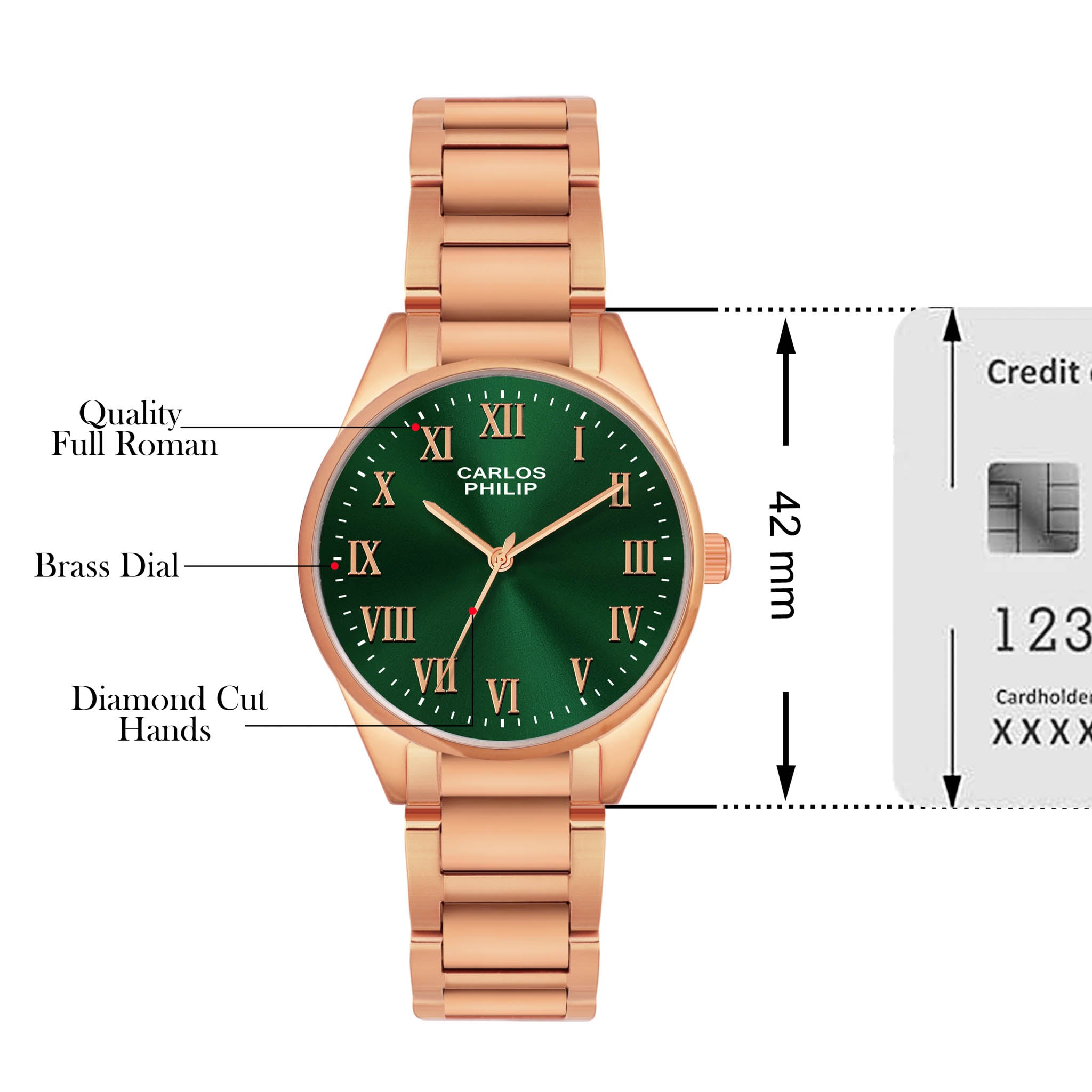 Element RSG 17 Green IGP + Celestia RSG 19 Green IPR Couple Watch