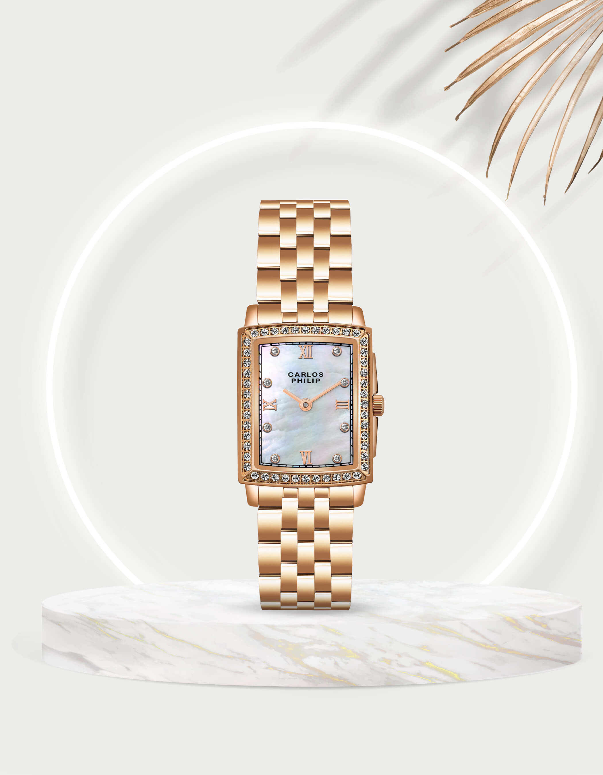 Aura-4061-1 + Dazzle Series S04029-2 Couple Watch