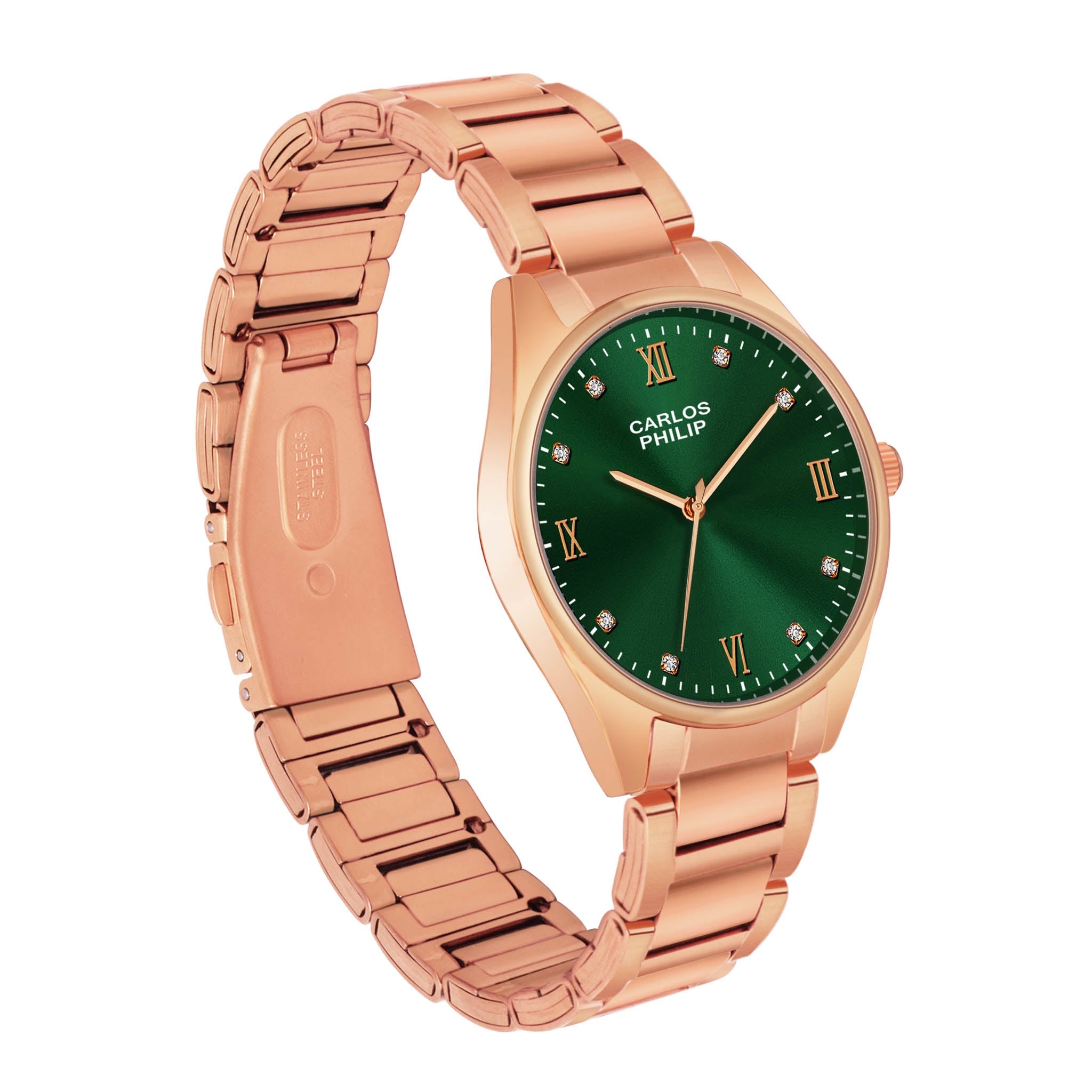 Divinia RSG 12 Green IGP + Lumina RSG Green IPR Couple Watch