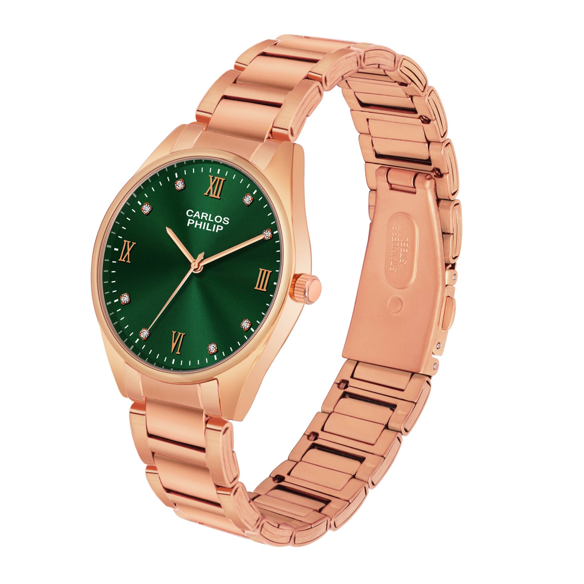 Divinia RSG 12 Green IGP + Lumina RSG Green IPR Couple Watch