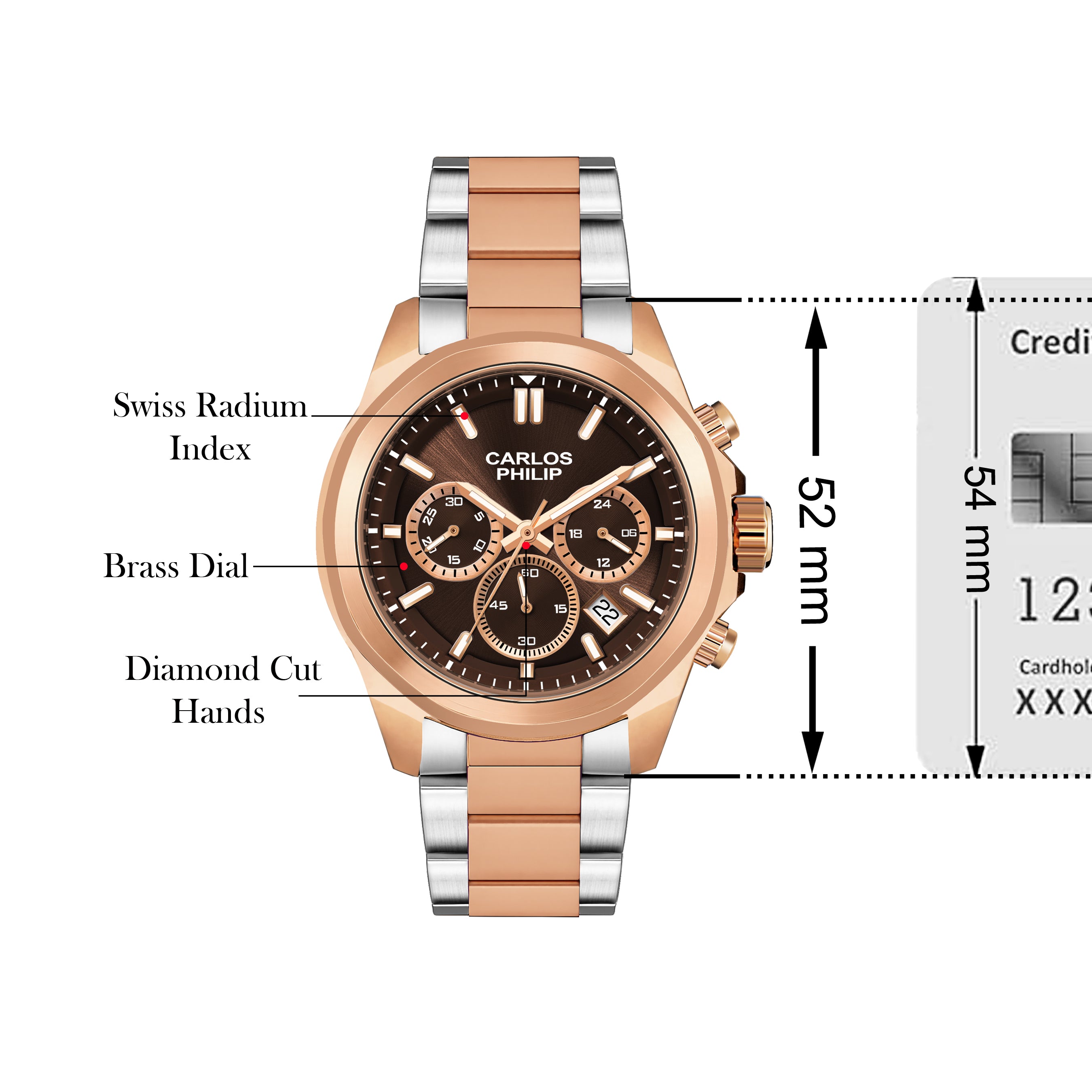 Aura-4061-6 + Dazzle Series S04029-5 Couple Watch