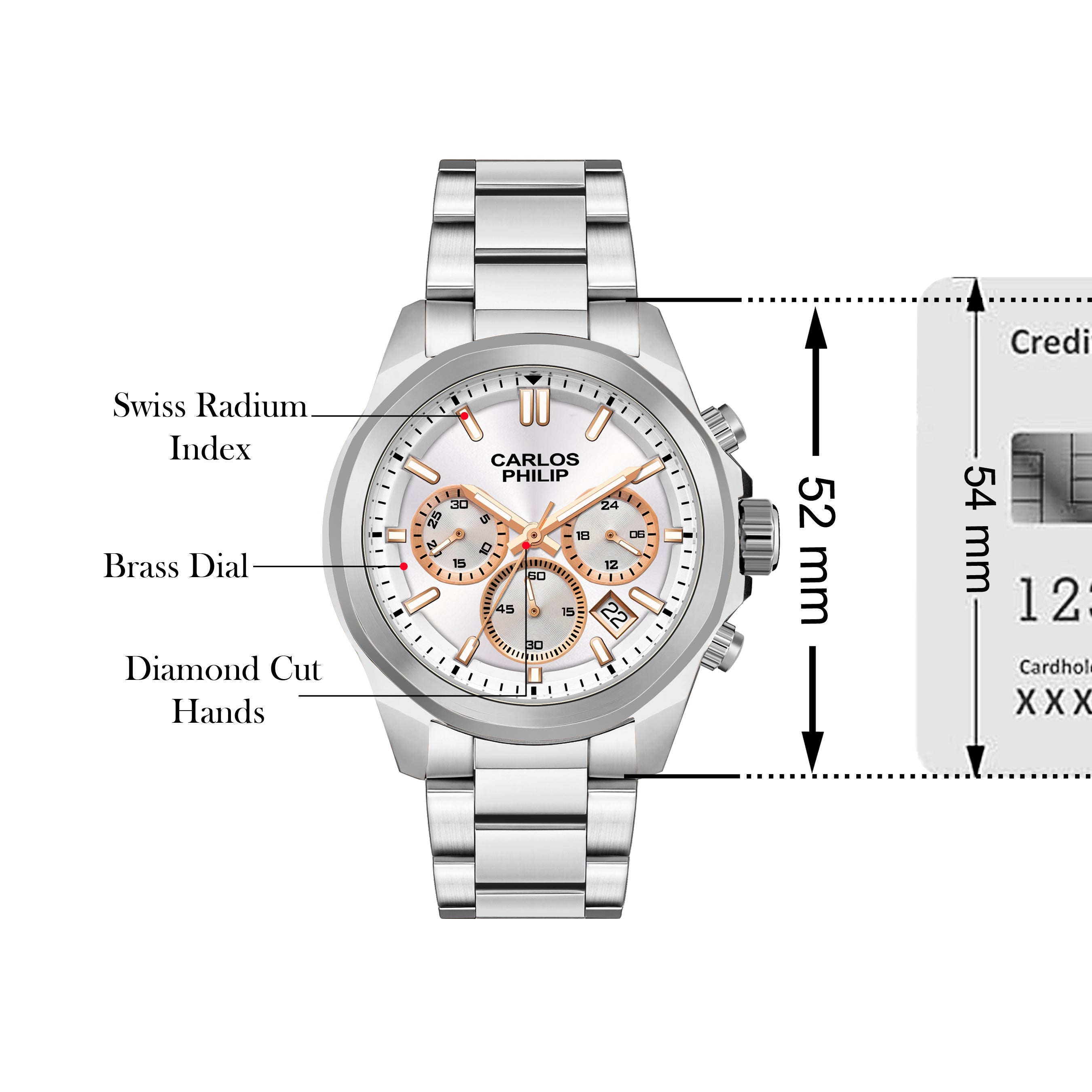 Aura-4061-9 + Dazzle Series S04029-1 Couple Watch