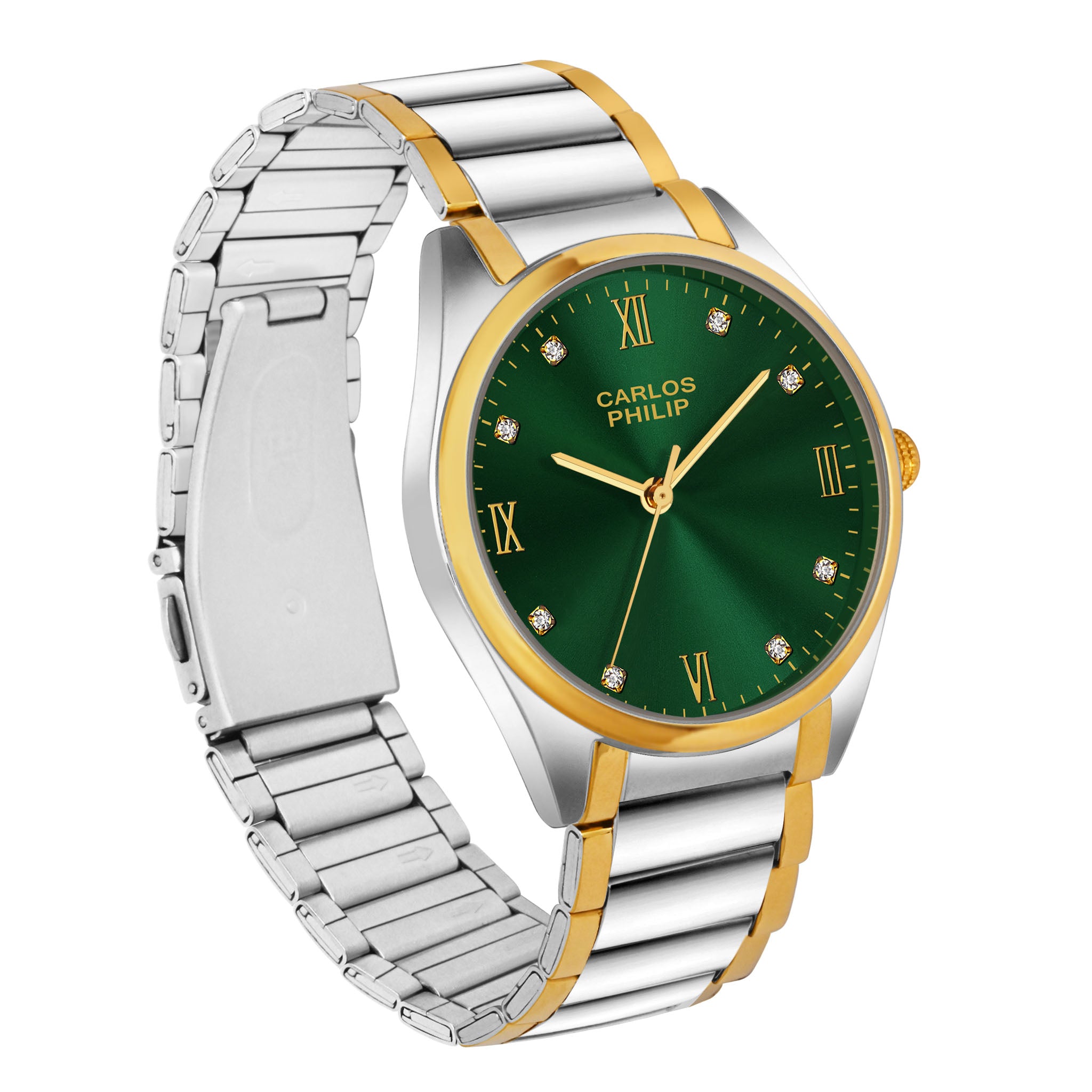 Romaluxe RSG 13 Green IGP TT + Celestia RSG 19 Green IPS Couple Watch