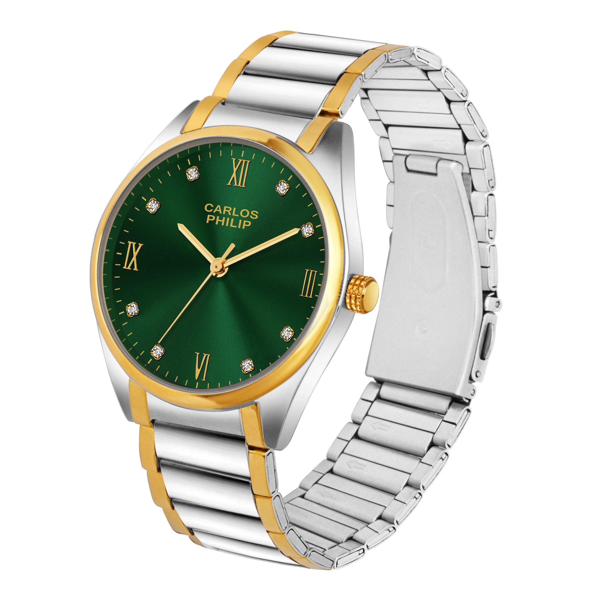 Romaluxe RSG 13 Green IGP TT + Celestia RSG 19 Green IPS Couple Watch